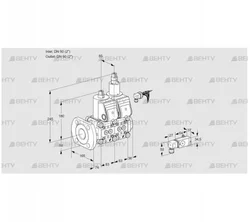 VCS3E50F/50R05NLWR/3-PP/4-PP (88103480) Сдвоенный газовый клапан Kromschroder