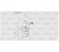 VAD240R/NK-100A (88020100) Газовый клапан с регулятором давления Kromschroder