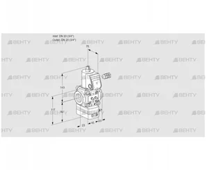 VAD120R/NW-100A (88003654) Газовый клапан с регулятором давления Kromschroder