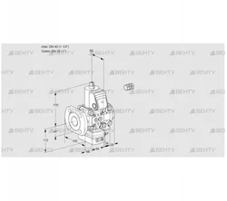 VAD2E40F/25R05D-25VWR/PP/PP (88102171) Газовый клапан с регулятором давления Kromschroder