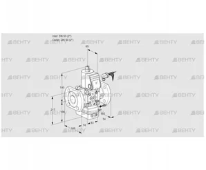 VAH350F/NWAE (88029329) Клапан с регулятором расхода Kromschroder