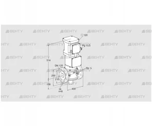 VK 125F20T5HG93S2 (85317164) Газовый клапан с приводом Kromschroder