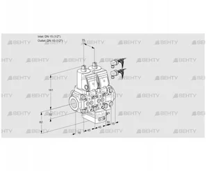 VCH1E15R/15R05NHEVWGR8/PPPP/PPPP (88100799) Клапан с регулятором расхода Kromschroder