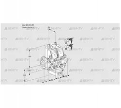 VCG3E50R/50R05NGEVWR6/PPPP/PPPP (88107315) Клапан с регулятором соотношения Kromschroder