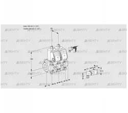 VCS3E40R/40R05NNWR/-2PP/PPPP (88105887) Сдвоенный газовый клапан Kromschroder