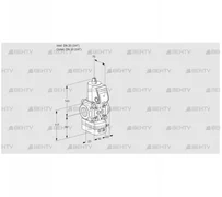 VAD1T20N/NQ-100A (88001867) Газовый клапан с регулятором давления Kromschroder