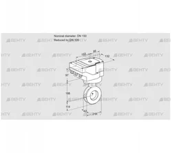 IBAF150/100Z05/20-60W3T (88302140) Дроссельная заслонка Kromschroder