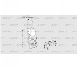 VAS1T25/-N/NWSL (88013648) Газовый клапан Kromschroder