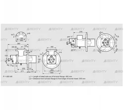 BIO 140HML-400/335-(53)E (84008145) Газовая горелка Kromschroder