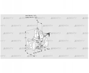 VAS240F/NWSR (88013817) Газовый клапан Kromschroder