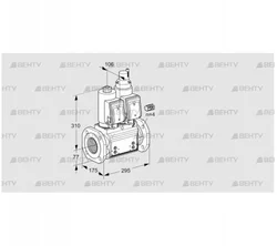 VCS665F05NLWGR3B/PPPP/PPPP (88204182) Сдвоенный газовый клапан Kromschroder