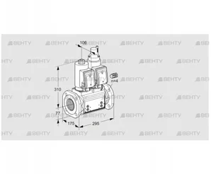 VCS665F05NLWGR3B/PPPP/PPPP (88204182) Сдвоенный газовый клапан Kromschroder