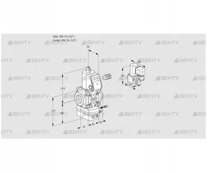 VAG115R/NQBE (88033505) Газовый клапан с регулятором соотношения Kromschroder