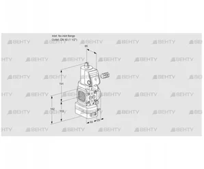 VAD2-/40R/NWSR-25A (88032111) Газовый клапан с регулятором давления Kromschroder