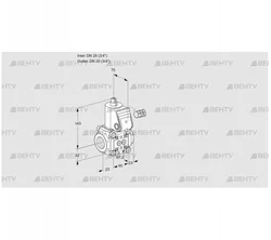 VAS120R/NW (88000264) Газовый клапан Kromschroder