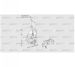 VAS3T50/40N/NQGR (88030132) Газовый клапан Kromschroder