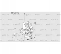 VCG2E40R/40R05NGEVWR/PPPP/PPPP (88103411) Клапан с регулятором соотношения Kromschroder