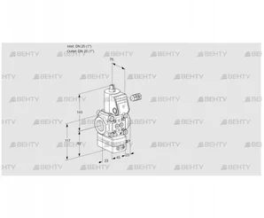 VAD125R/NK-50A (88011690) Газовый клапан с регулятором давления Kromschroder