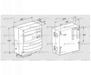 BCU460W3P3C0D0000K1E1-/LM400WF1O0E1- (88680178) Блок управления горением Kromschroder