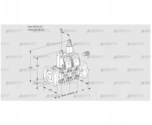 VCS3E50F/50F05NLWR3/PPPP/PPPP (88104256) Сдвоенный газовый клапан Kromschroder