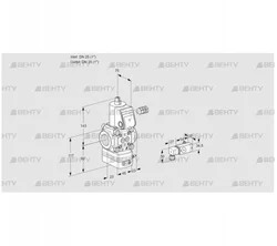 VAD125R/NW-100A (88004157) Газовый клапан с регулятором давления Kromschroder