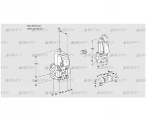 VAS3E50R/50R05NWR/-2/BS (88104378) Газовый клапан Kromschroder