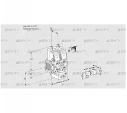 VCV1E15R/15R05FNVKWR/2-PP/PPPP (88106988) Клапан с регулятором соотношения Kromschroder