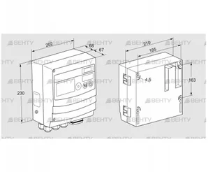 BCU480W3P6C0D1000K1E1-/LM400WF3O0E1- (88680302) Блок управления горением Kromschroder