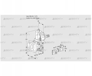 VAS240/-F/NWSR (88032959) Газовый клапан Kromschroder