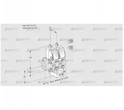 VCG1E15R/15R05NGKWR3/PPPP/PPPP (88100747) Клапан с регулятором соотношения Kromschroder