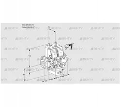 VCH1E25R/25R05NHEVWR/PPPP/PPPP (88100953) Клапан с регулятором расхода Kromschroder