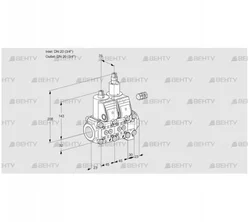 VCS1E20R/20R05NLVWR/PPPP/PPPP (88106812) Сдвоенный газовый клапан Kromschroder