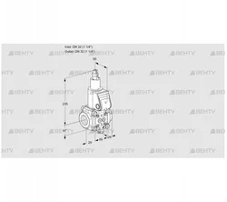 VAS2T32N/LK (88011620) Газовый клапан Kromschroder