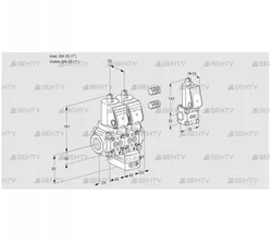 VCG1E25R/25R05NGEWSR3/PPPP/PPBS (88101096) Клапан с регулятором соотношения Kromschroder