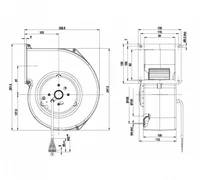 Центробежный вентилятор ebmpapst G2D160AF0201