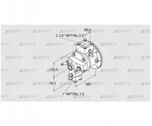 TJ28.0050-A3AMBHPF3D6XSB0 (85401334) Газовая горелка Kromschroder