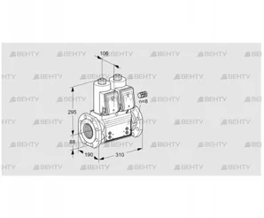 VCS780F05NNWR3B/PPPP/MPPP (88207509) Сдвоенный газовый клапан Kromschroder