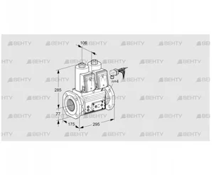 VCS665F05NNQRE/PPPP/PPPP (88203505) Сдвоенный газовый клапан Kromschroder