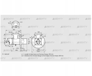 BIO 125RB-250/235-(15)E (84023037) Газовая горелка Kromschroder