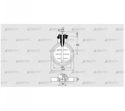 DKR 500Z03F450D (03149268) Дроссельная заслонка Kromschroder