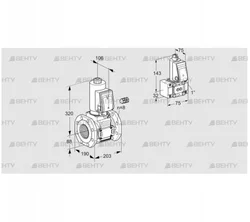 VAS780F05NWSR3E/Z-/PP (88205222) Газовый клапан Kromschroder