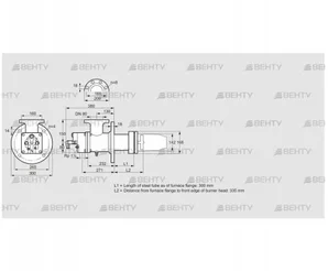 BIC 140HM-300/335-(52)E (84035140) Газовая горелка Kromschroder