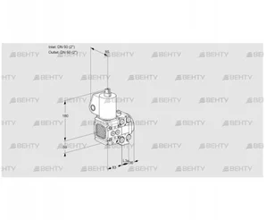 VAS3T50N/50N05FNVQL/PP/PP (88107288) Газовый клапан Kromschroder