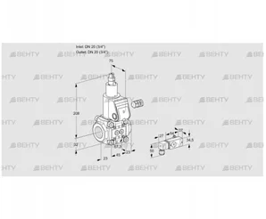 VAS120R/LW (88002973) Газовый клапан Kromschroder