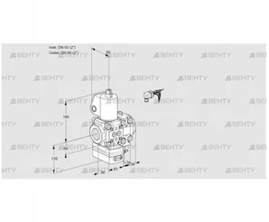 VAH3E50R/50R05HEVWL/PP/PP (88107116) Клапан с регулятором расхода Kromschroder