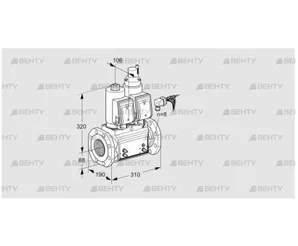 VCS780F05NLWGRB/MMPM/PPPP (88203654) Сдвоенный газовый клапан Kromschroder