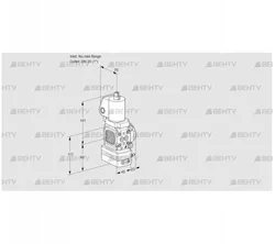 VAD1T-/25N/NQGL-25A (88033086) Газовый клапан с регулятором давления Kromschroder