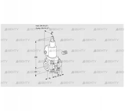 VAS350R/LQGL (88010298) Газовый клапан Kromschroder