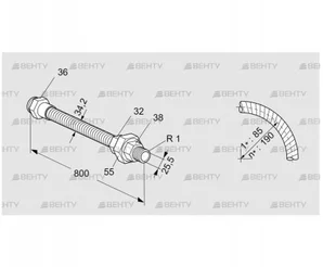 ES 25RA800 (03263044) Шланг из нержавеющей стали Kromschroder