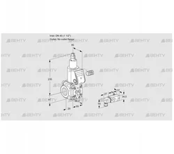 VAS240/-R/LW (88017642) Газовый клапан Kromschroder